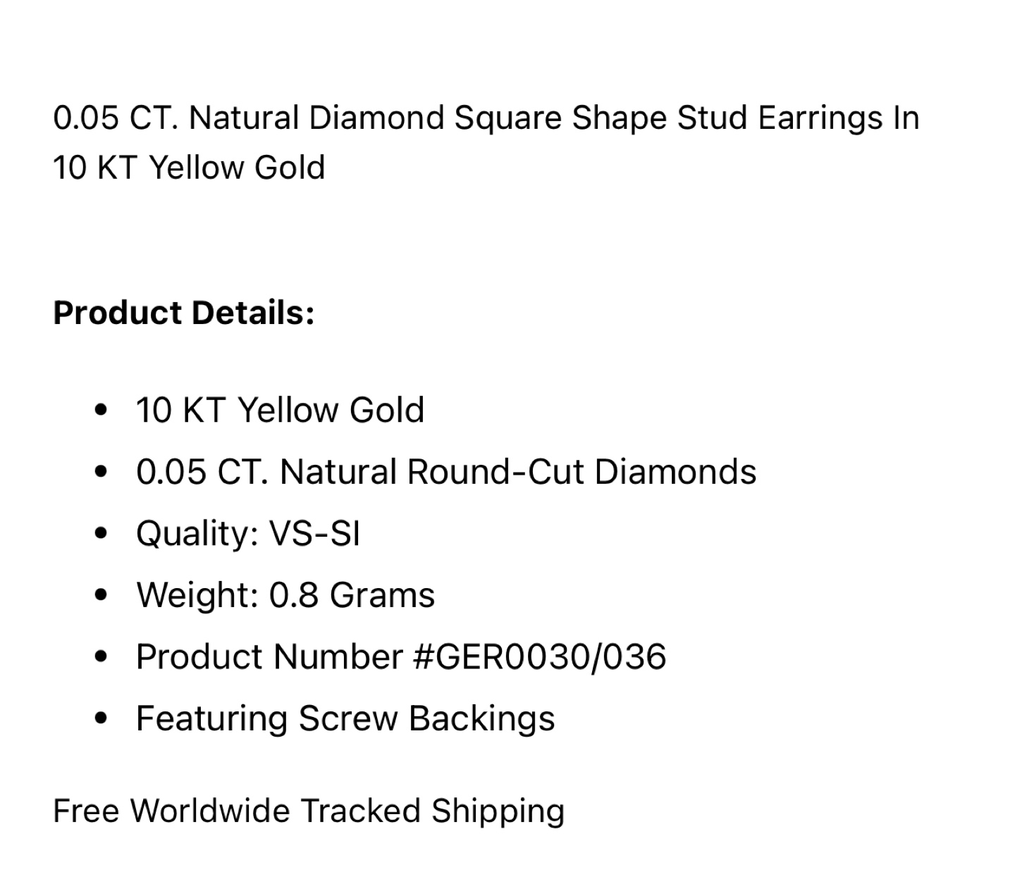 10KT Yellow Gold Diamond Stud Earrings - photo 4