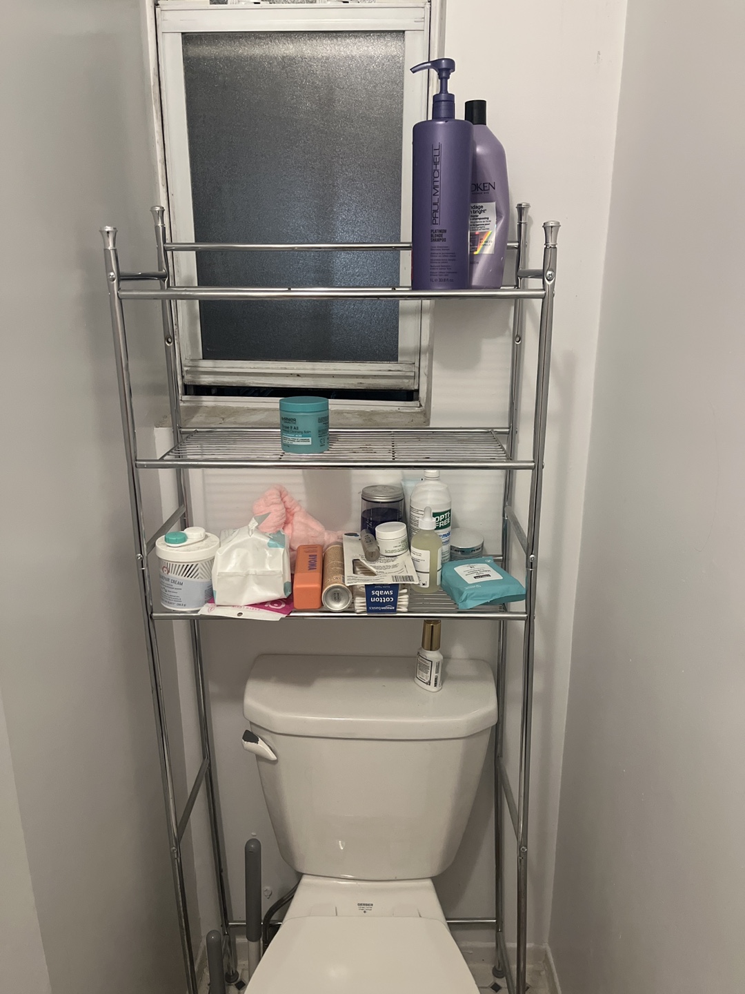 Over-the-Toilet Bathroom Storage Rack
