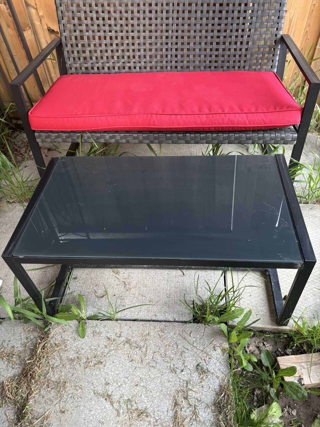 3-Piece Wicker Patio Set with Gazebo - photo 5