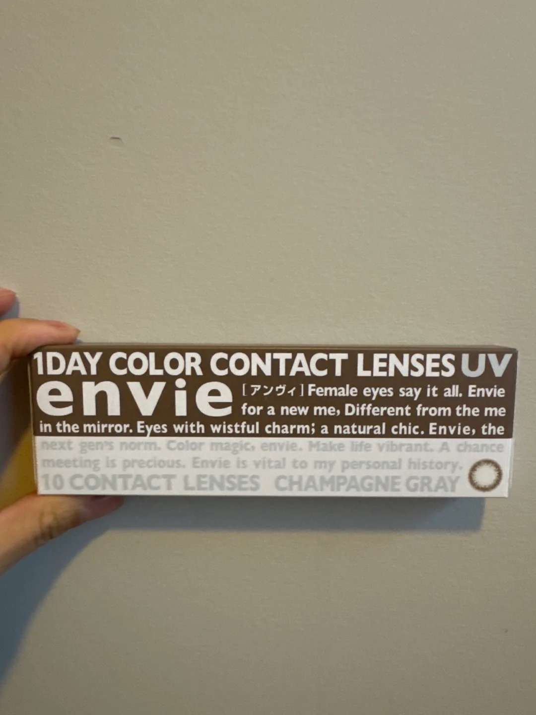 Envie 1-Day Colour Contact Lenses - Champagne Gray - 10 lenses thumbnail