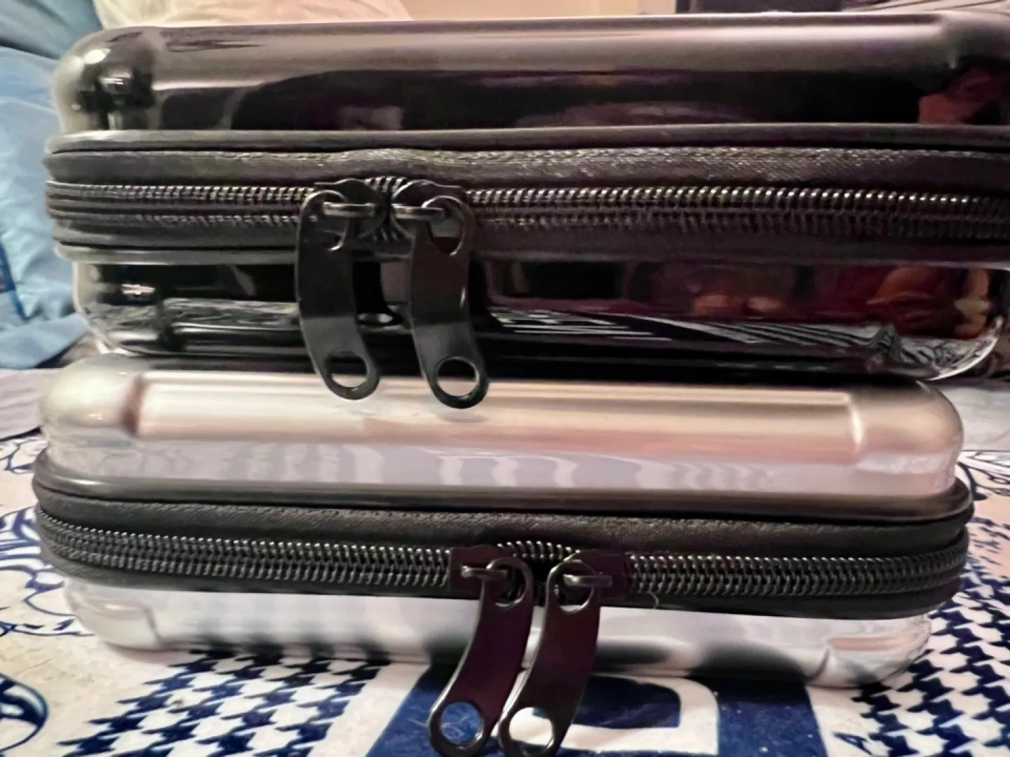 NWT Rimowa Essential Cabin Mini Suitcases - Silver & Black image indicator(6)