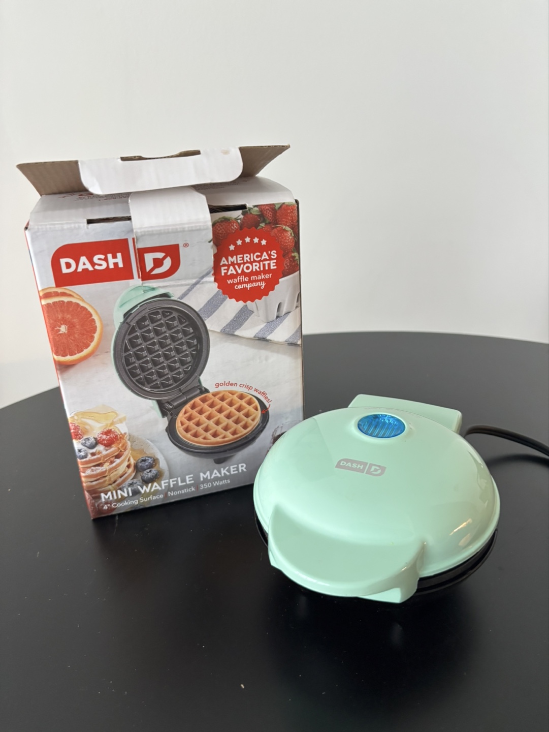 DASH Mini Waffle Maker - Mint Green - photo 2