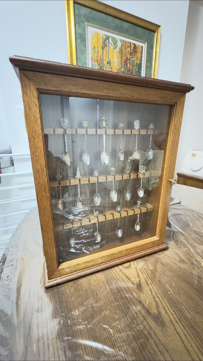Wooden Collector's Cabinet ( spoon collector) - photo 3