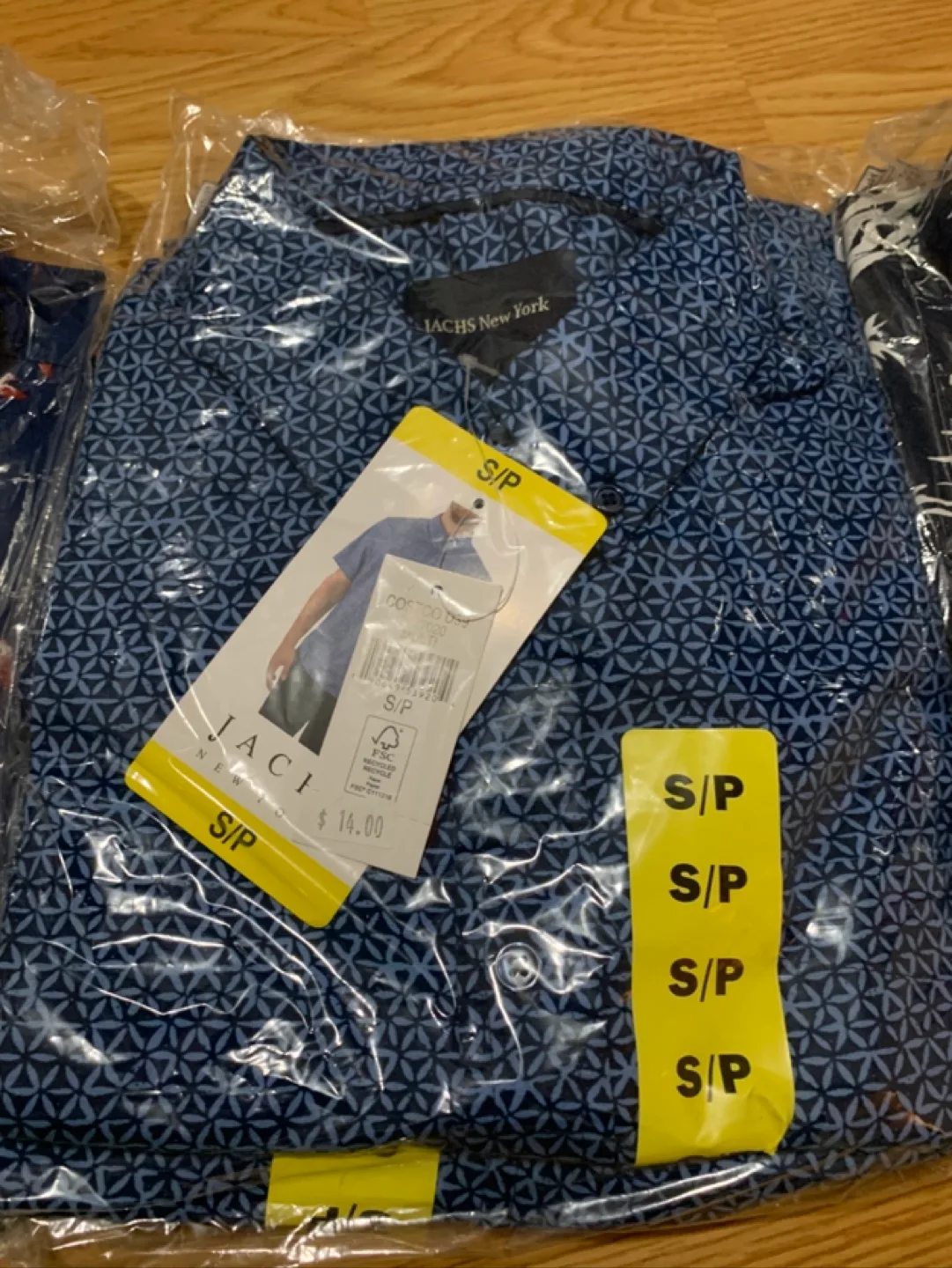 Three Men's JacHS New York Short Sleeve Button-Down Shirts image indicator(4)