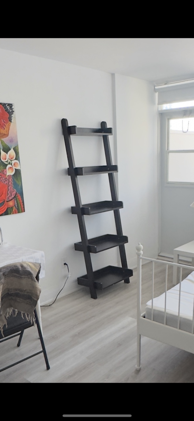 Dark Brown Ladder Bookshelf