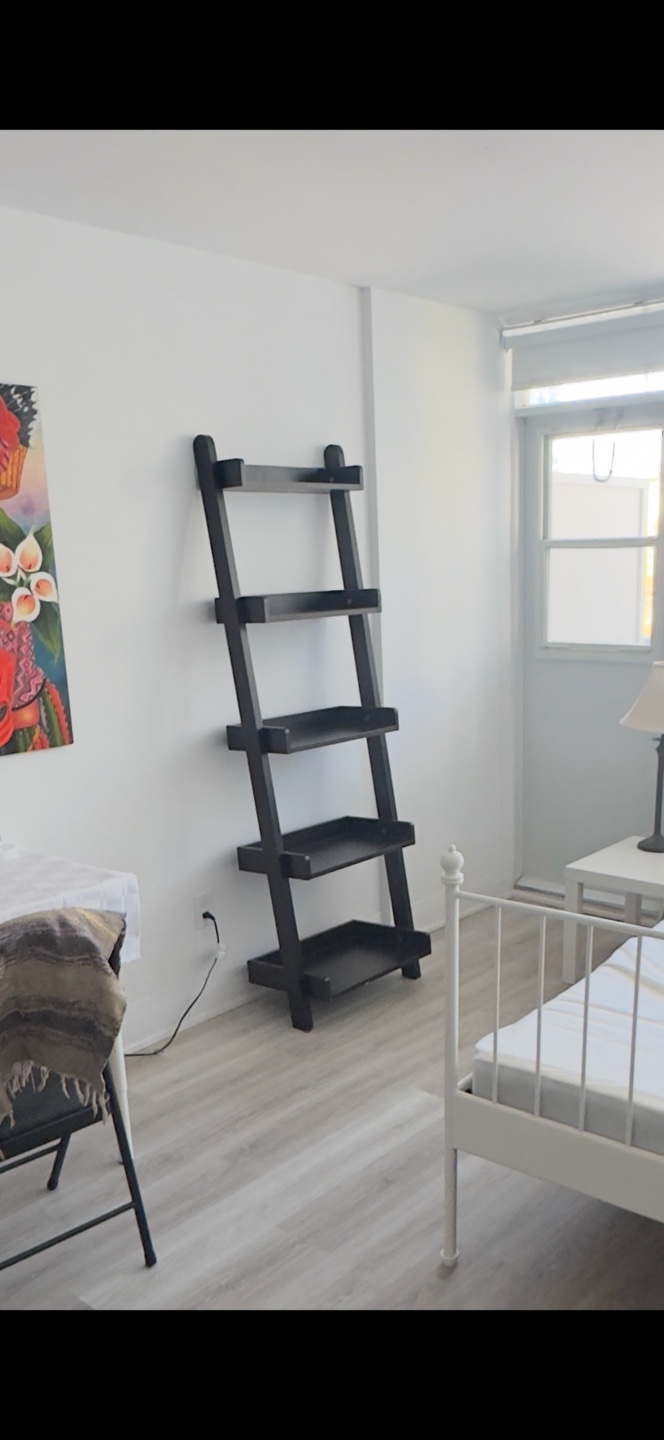 Dark Brown Ladder Bookshelf - photo 2