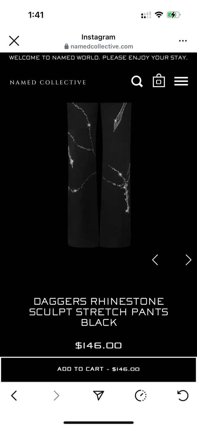 Named Collective Rhinestone Pants image indicator(4)