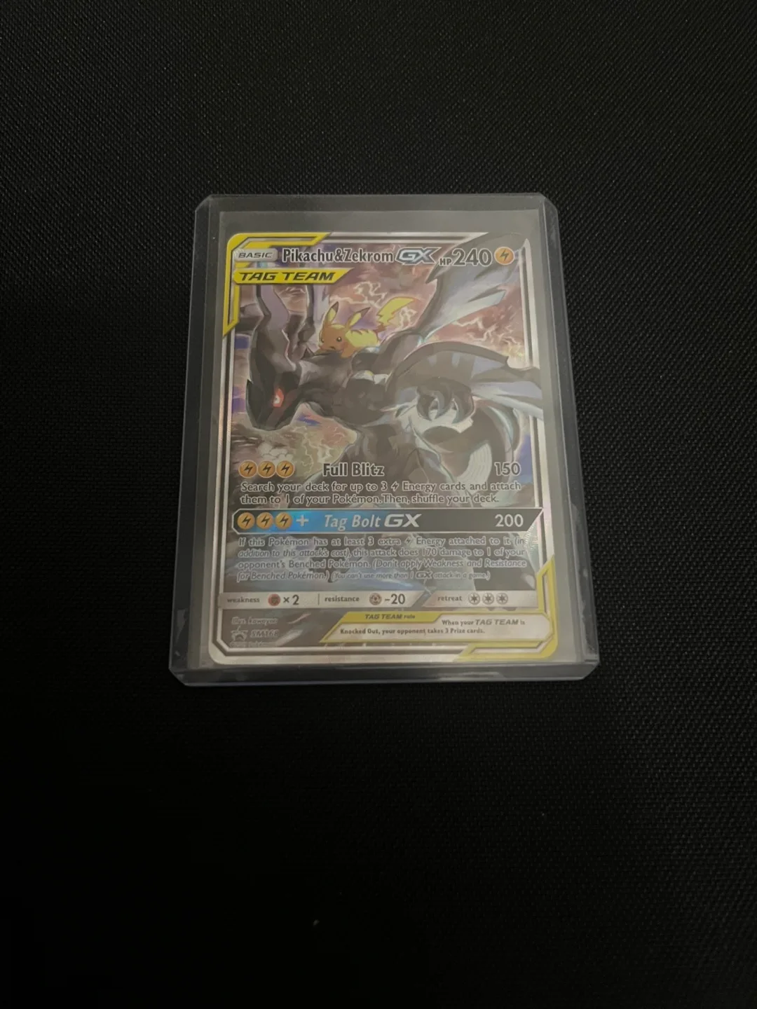 Pikachu & zekrom tag team card nm thumbnail