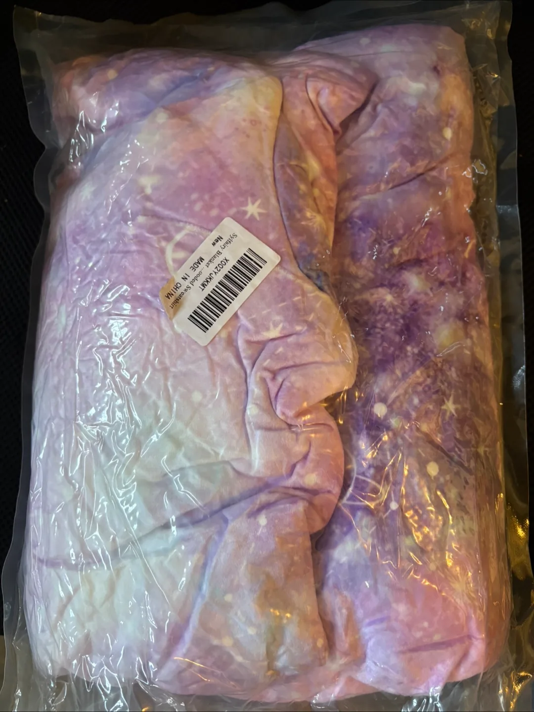 Purple Galaxy Print Fleece thumbnail