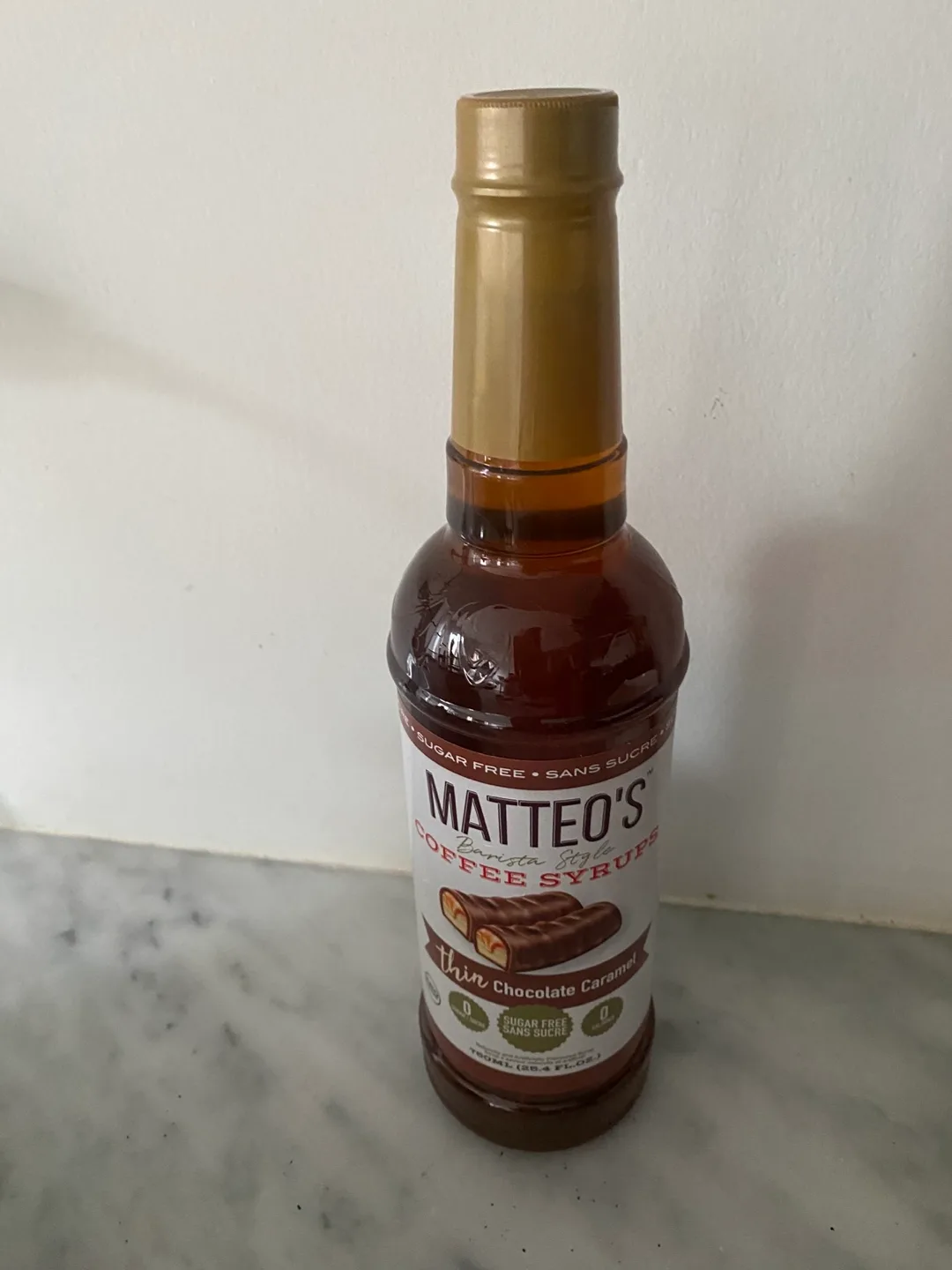 Matteo's Sugar Free Thin Chocolate Caramel Coffee Syrup thumbnail