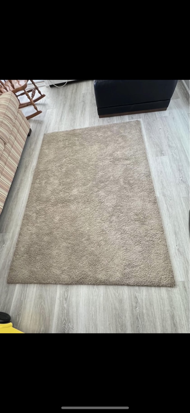 2 IKEA STOENSE Rugs - Light Beige