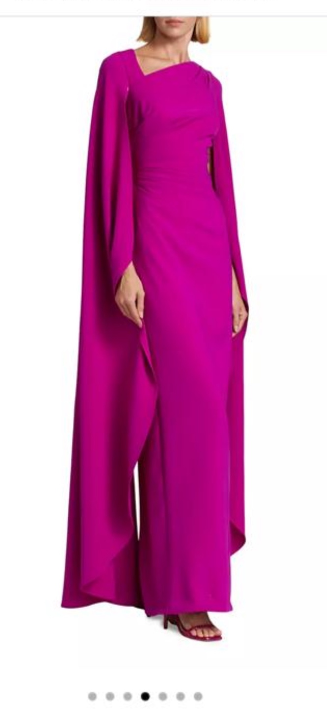 Pink Cape Maxi Dress - photo 4