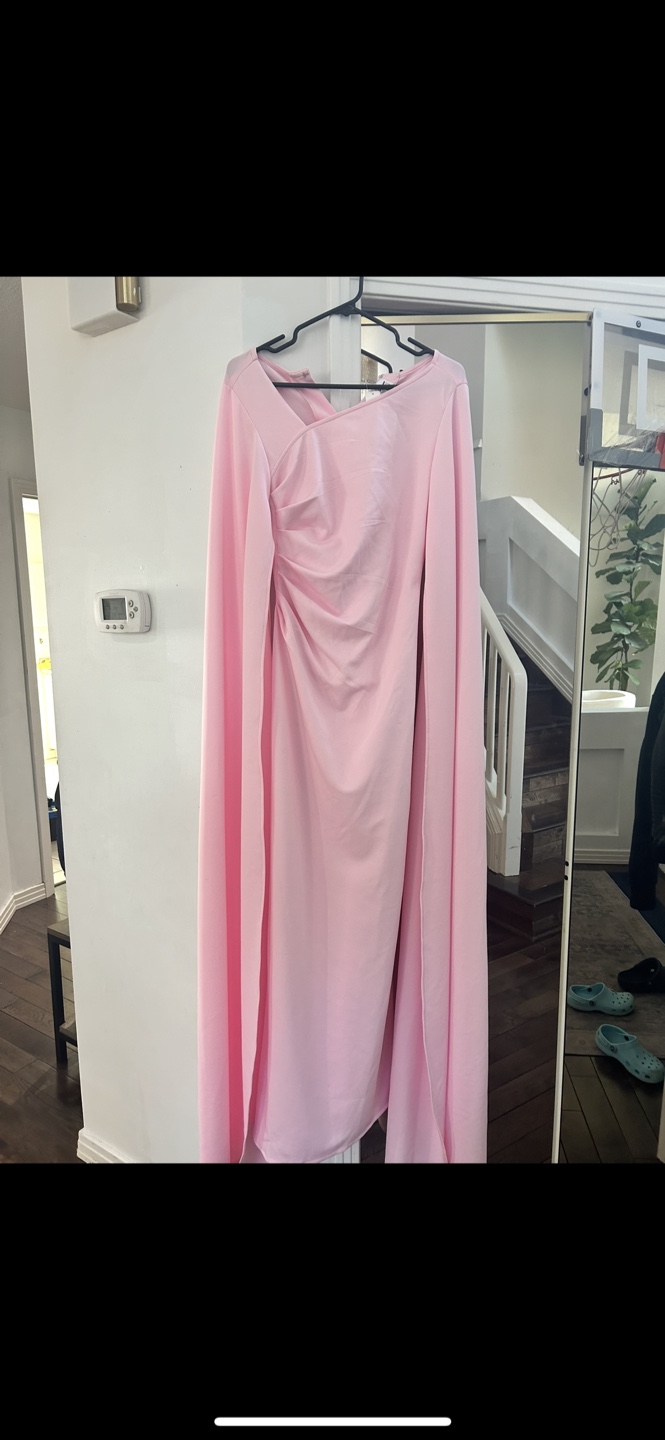 Pink Cape Maxi Dress - photo 2