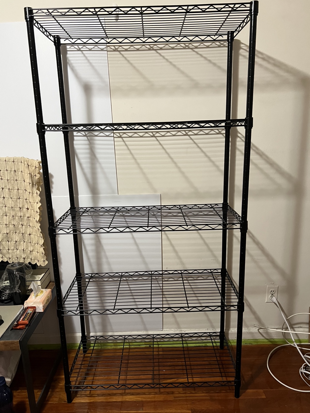 HDX 5-Tier Steel Wire Shelving Unit in Black
