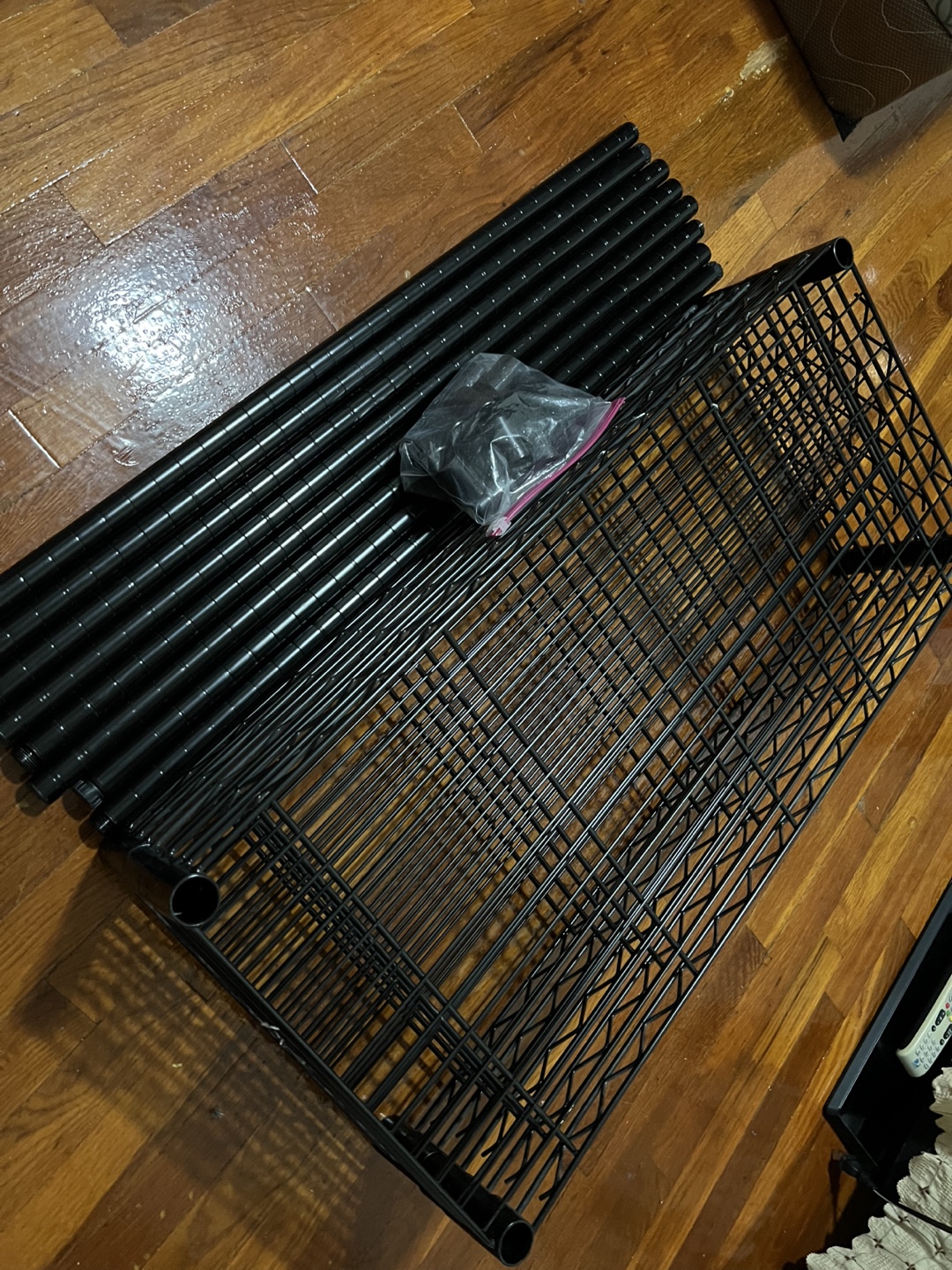 HDX 5-Tier Steel Wire Shelving Unit in Black - photo 2