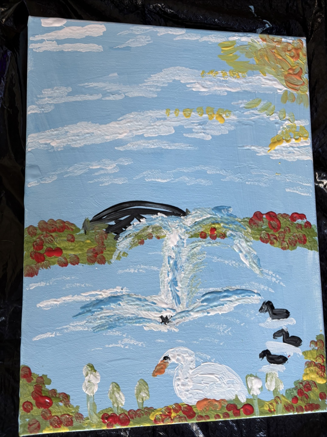 Mirror lake painting