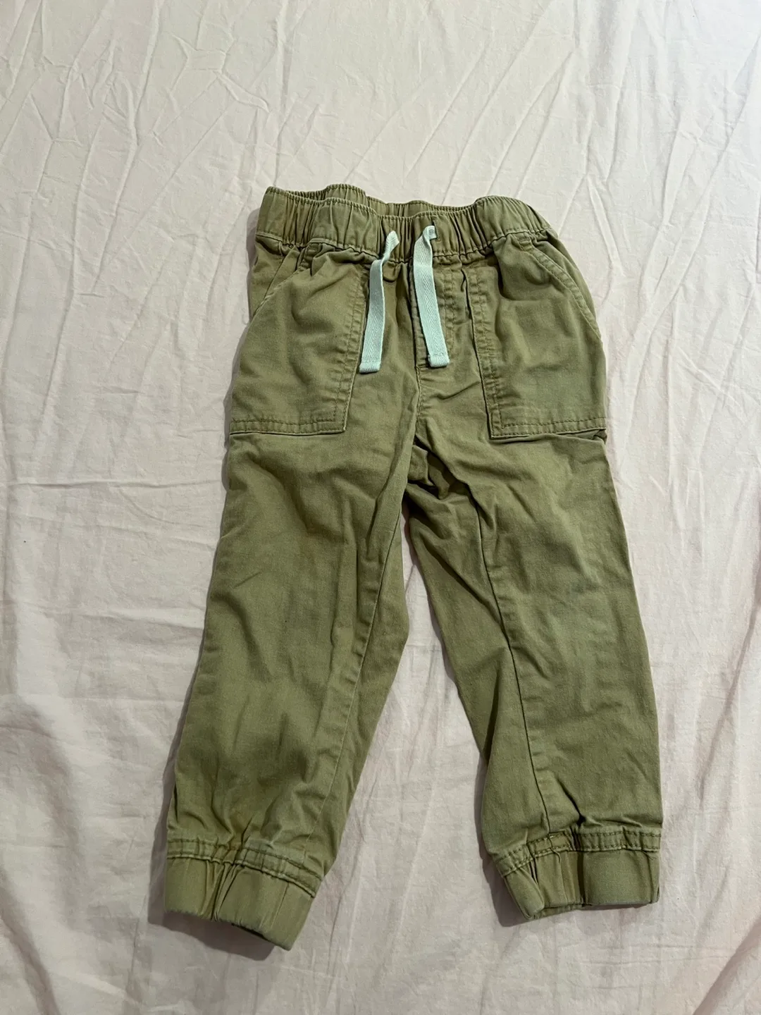 GAP Kids Olive Green Pull-on Pants Size 2T thumbnail