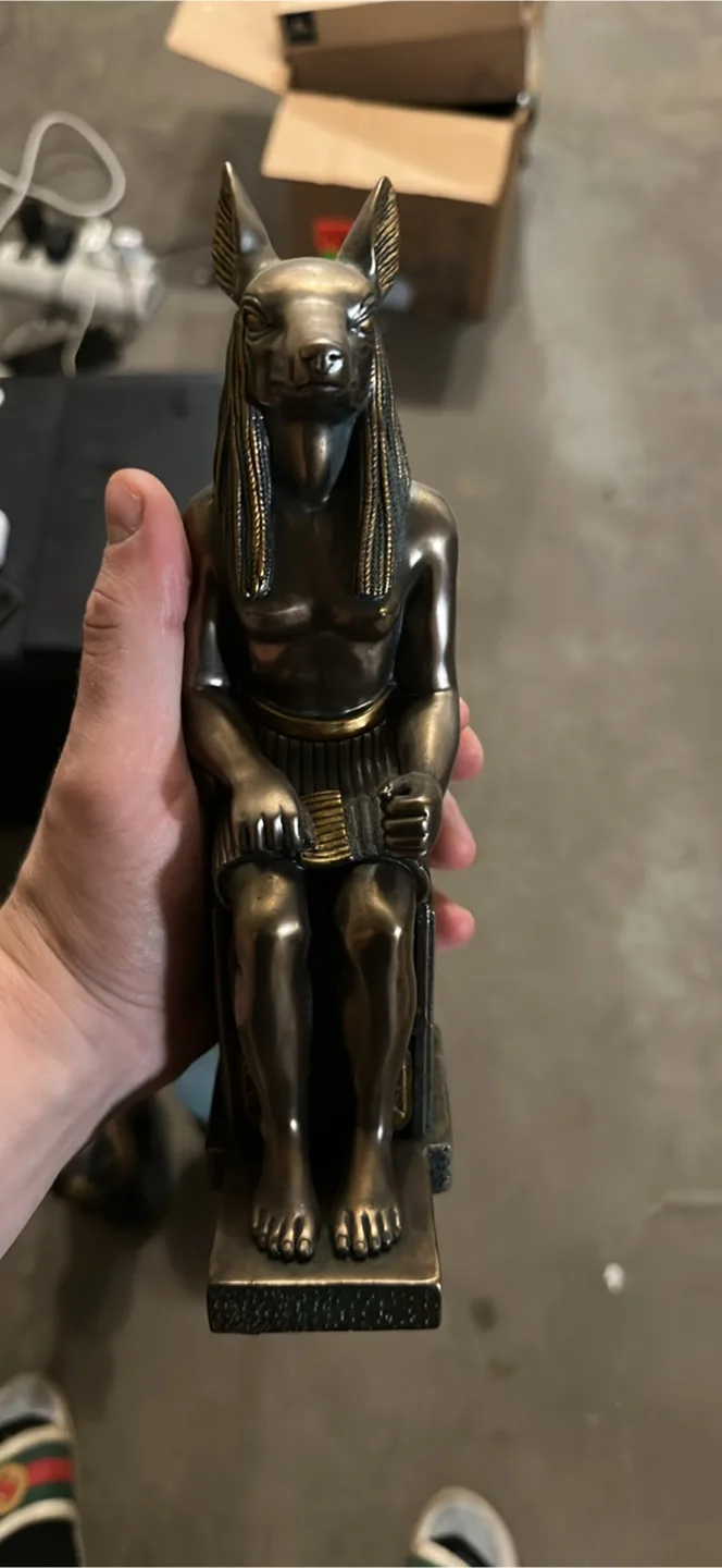 Ancient Egyptian Figurines - Anubis & Bastet thumbnail