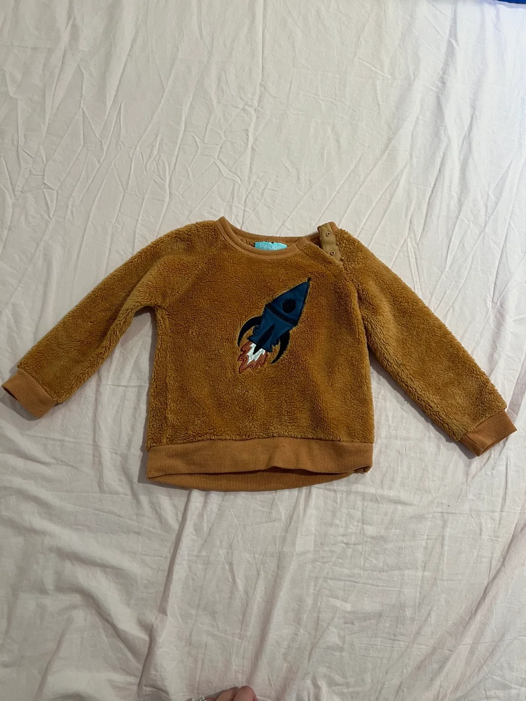 Pekkle Baby Boys' Rocket Sweatshirt - Size 24M thumbnail