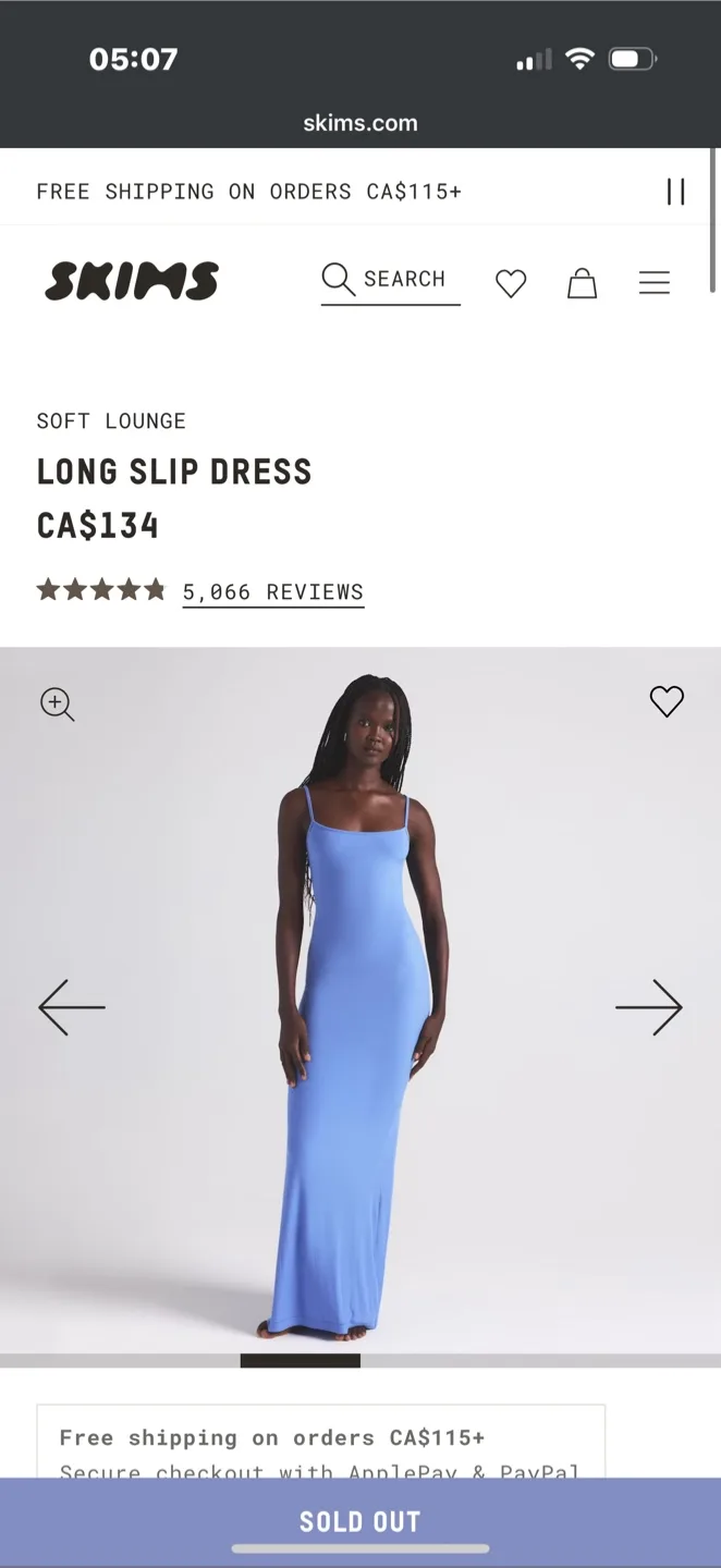 SKIMS Soft Lounge Long Slip Dress