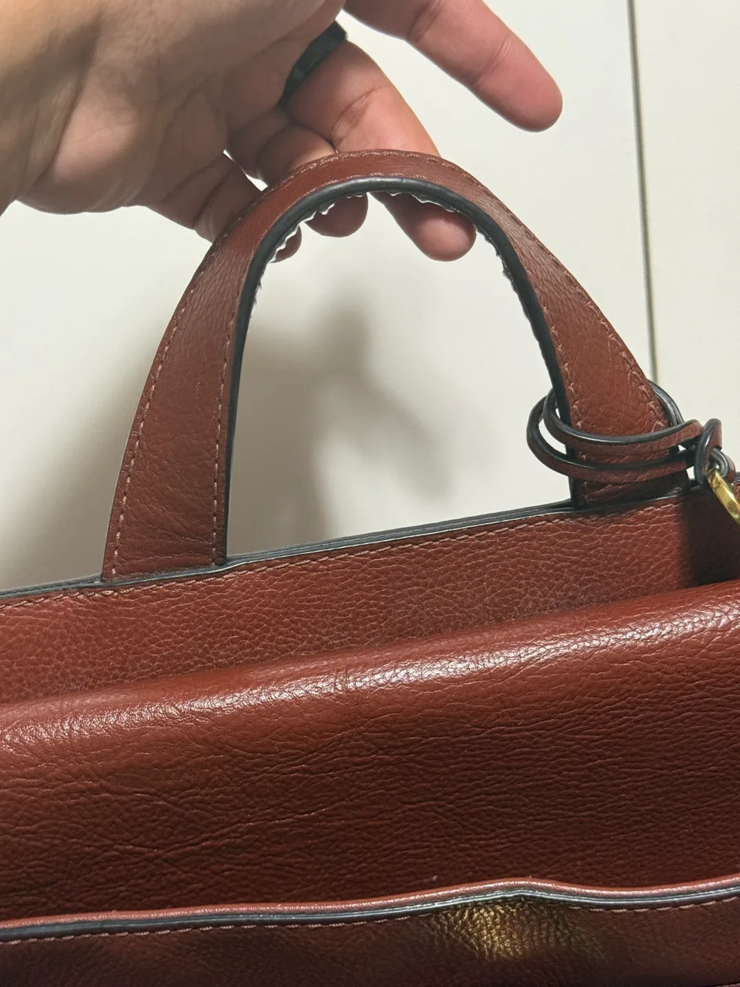 Fossil Backpack / hand bag- Brown Leather image indicator(5)