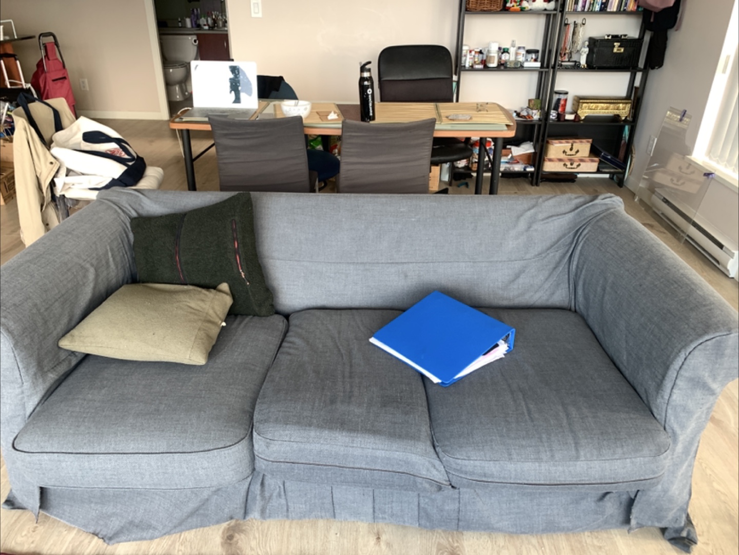 Grey Sofa Bed with Two cover!