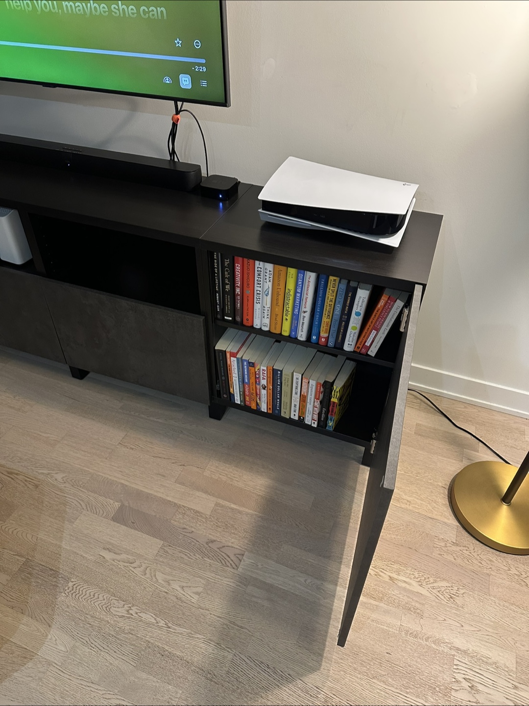 Modern TV Stand with Storage - photo 4