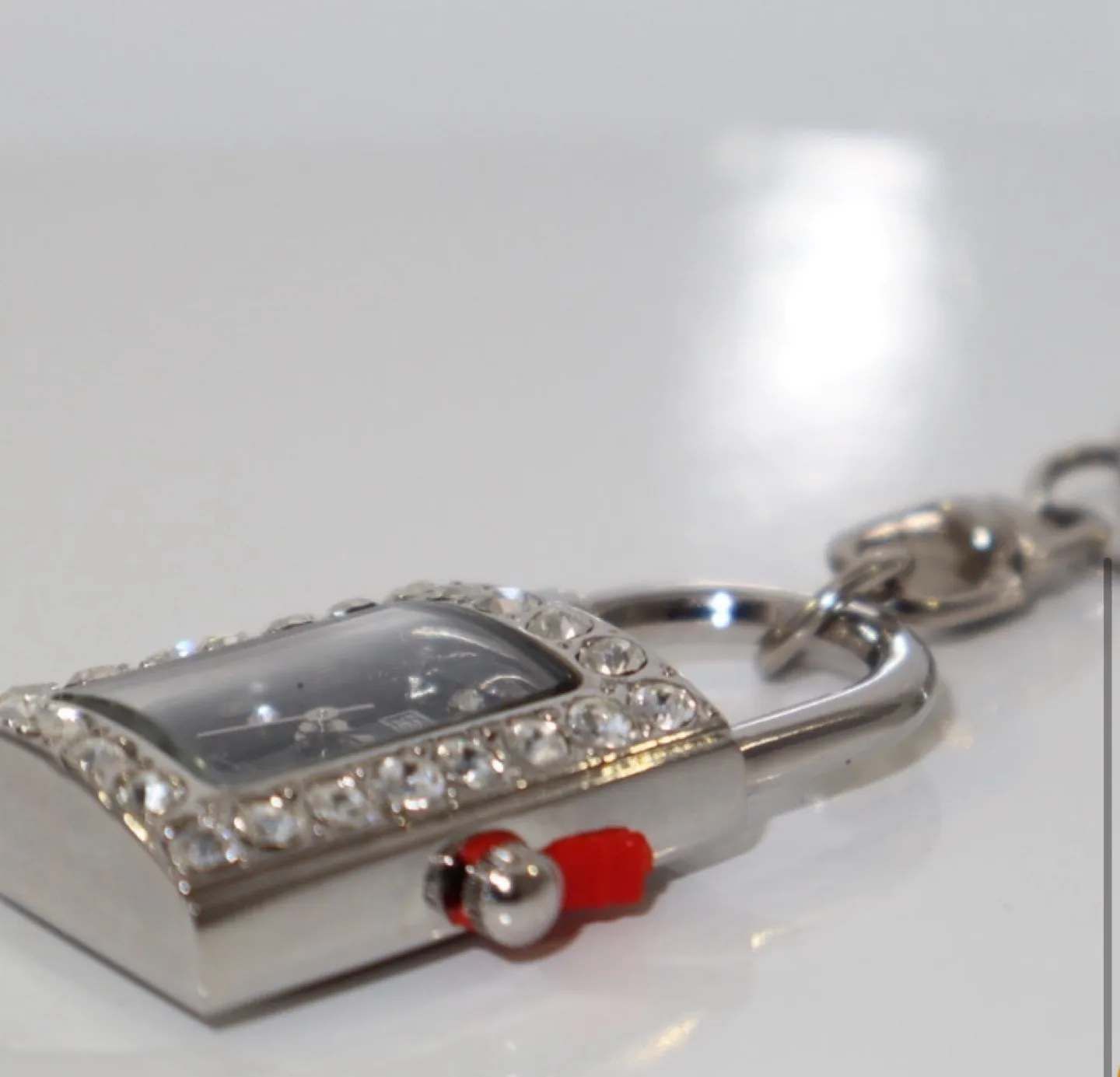 Authentic Renato Balestra Watch Keychain with Crystals! image indicator(3)