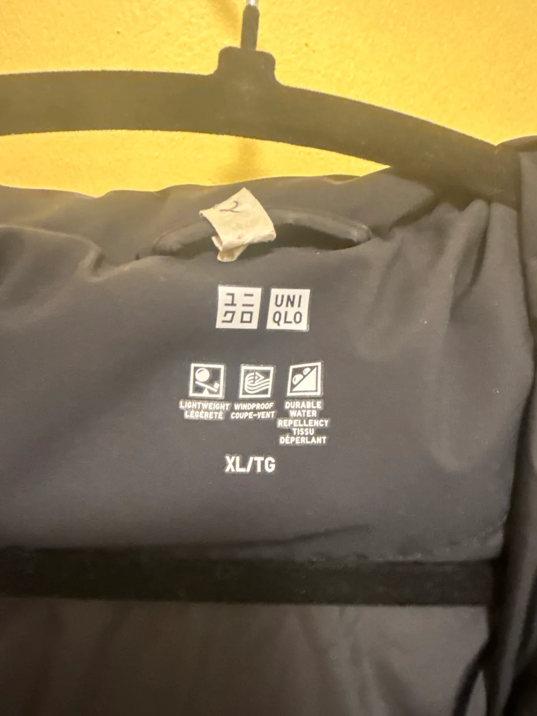 Uniqlo Women's Black Long Down Jacket - Size XL image indicator(2)