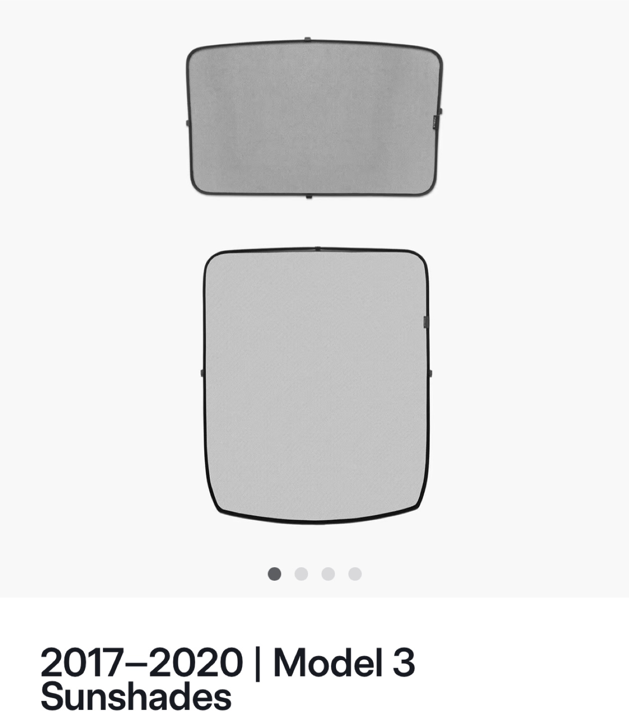 Tesla Model 3 Glass Roof Sunshade