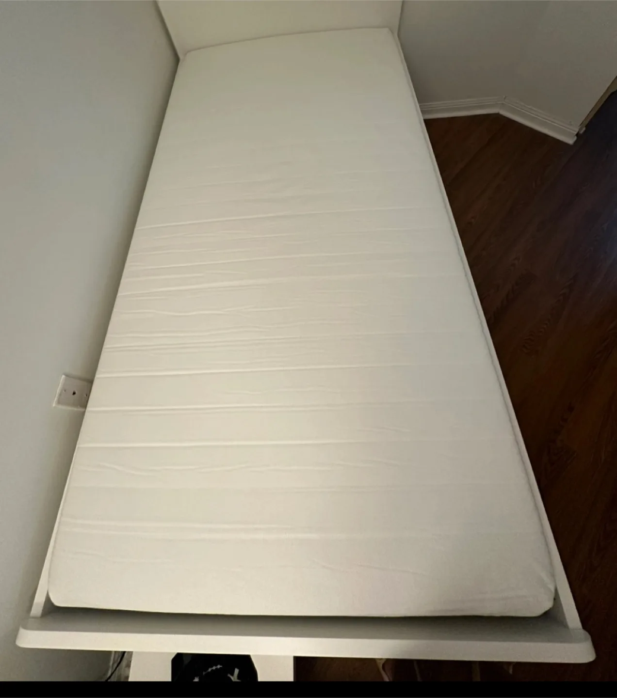2 IKEA twin MATTRESSES -  Foam firm off white$50 each image indicator(2)