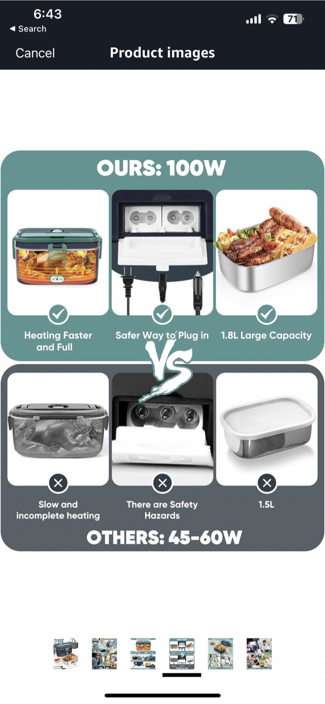 Ecoolz Electric Lunch Box Food Warmer - photo 3