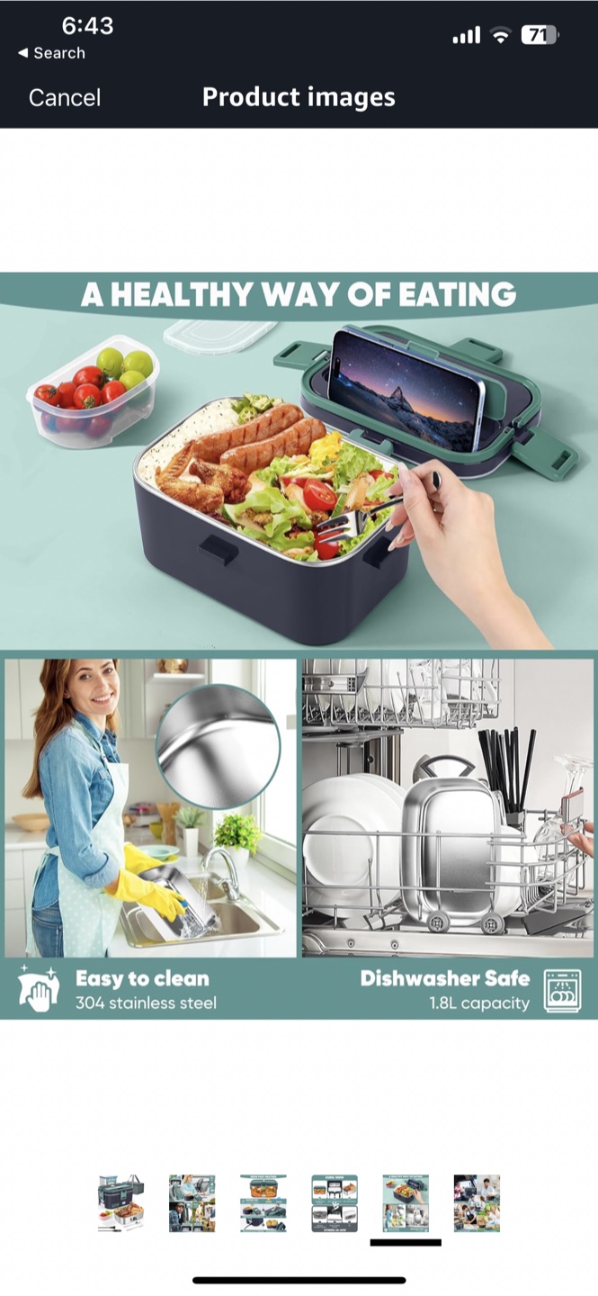 Ecoolz Electric Lunch Box Food Warmer