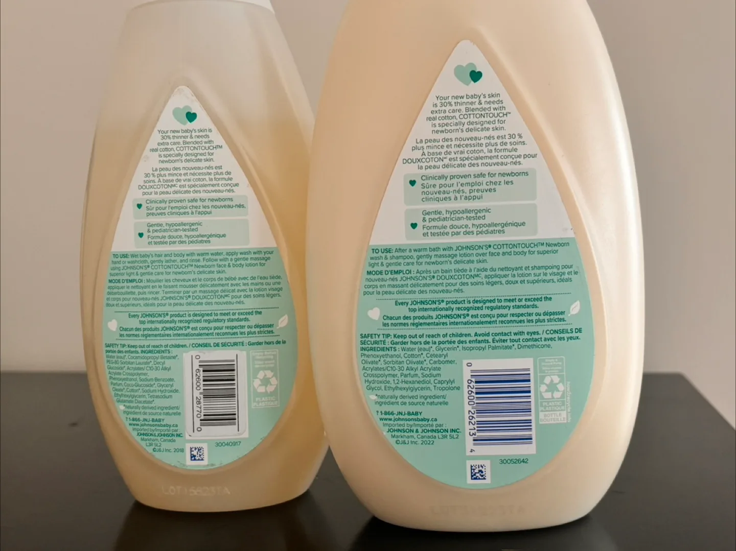 Johnson's Cottontouch Newborn Wash & Lotion Duo image indicator(2)