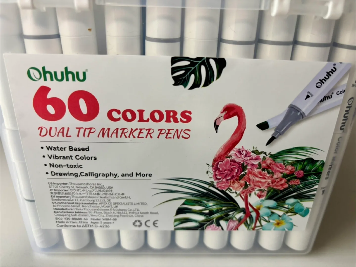 Ohuhu 60-Colour Dual Tip Markers image indicator(5)