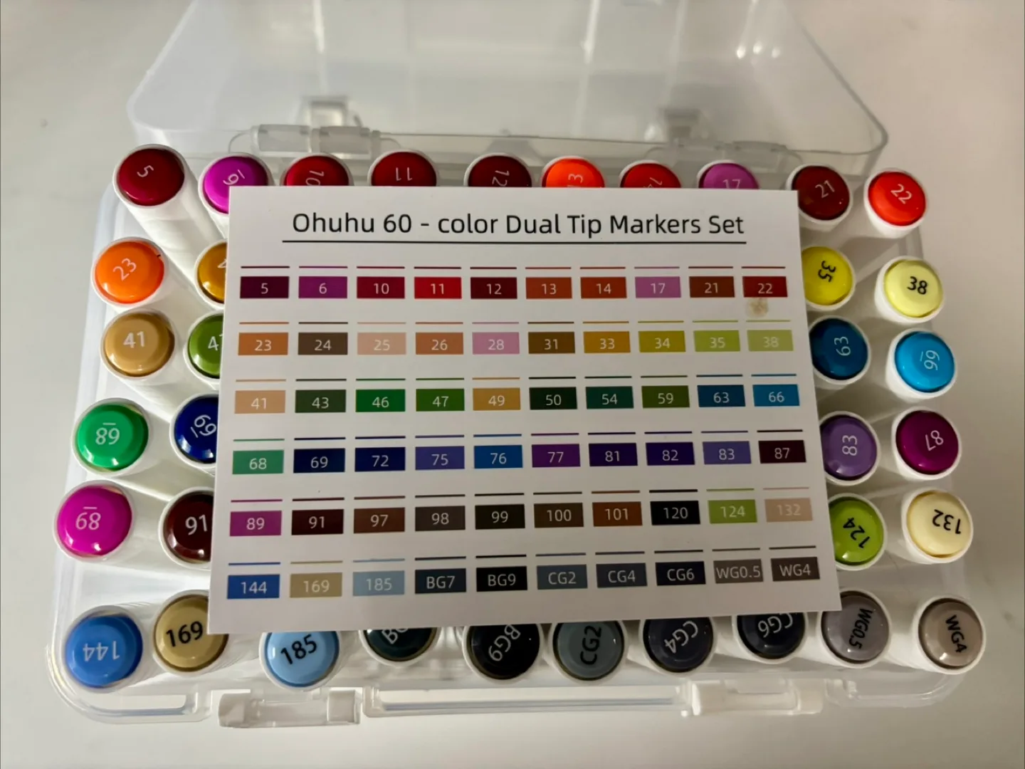 Ohuhu 60-Colour Dual Tip Markers image indicator(4)