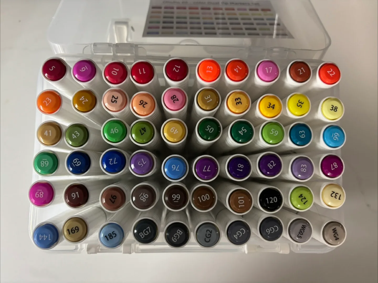 Ohuhu 60-Colour Dual Tip Markers image indicator(2)