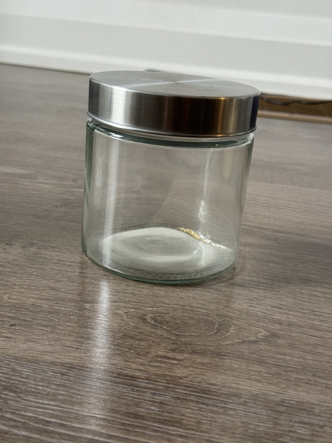 Glass Storage Jar with Metal Lid and milk picther