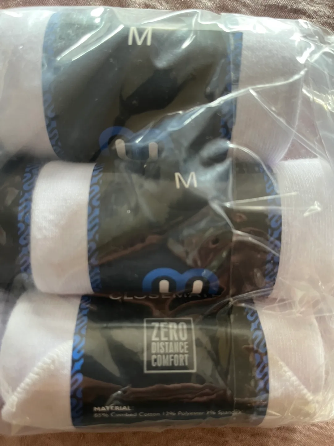 CLOSEMATE Men's White Crew Socks - Size Medium (6 Pairs) image indicator(3)