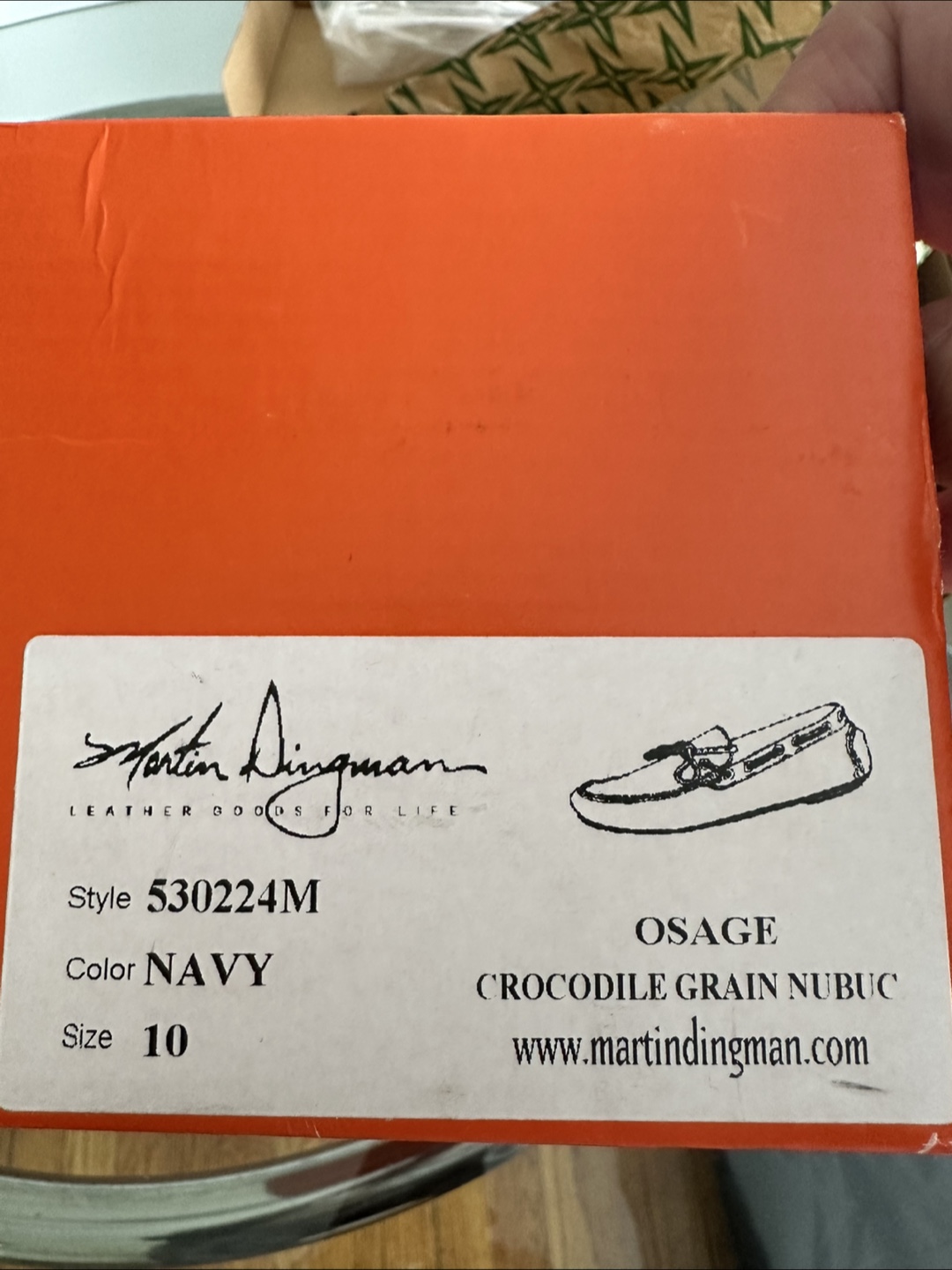 Martin Dingman Men's Osage Leather Loafers - Size 10 - photo 2