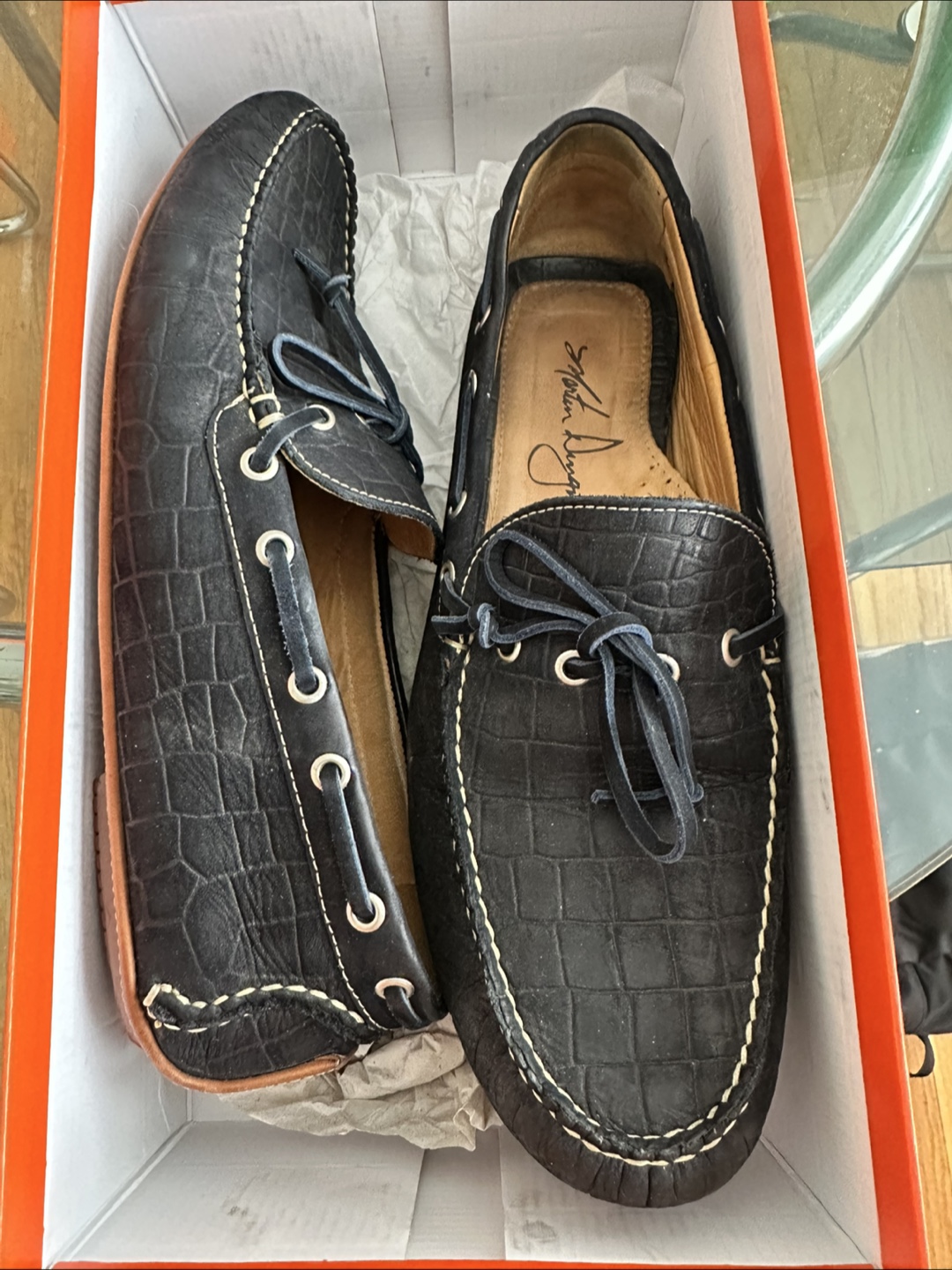 Martin Dingman Men's Osage Leather Loafers - Size 10