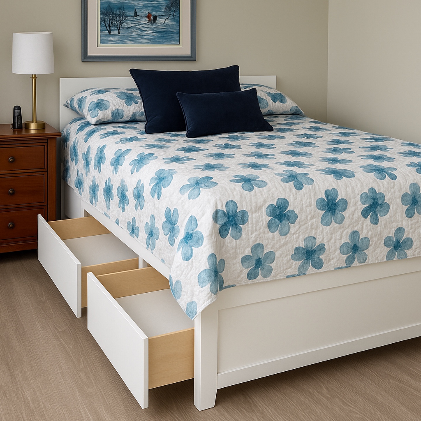 Sojourn Queen Size Storage Bed Frame - photo 5