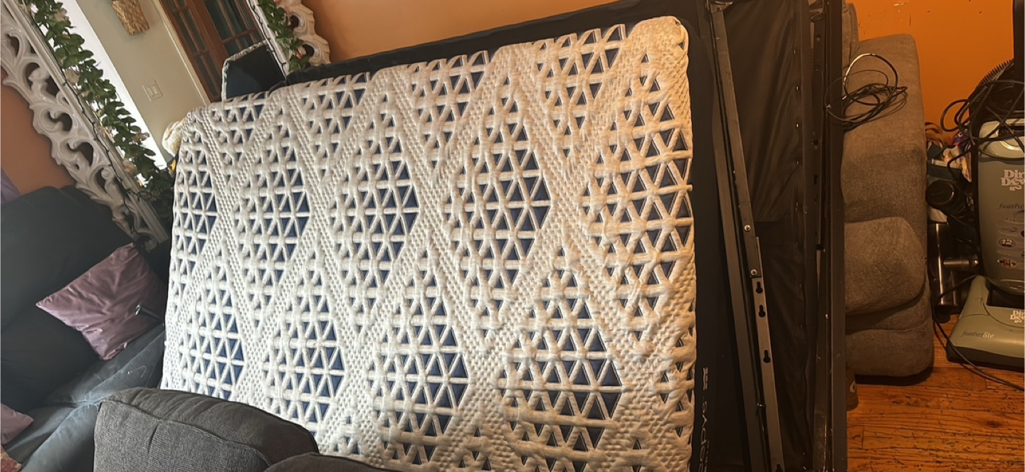 Sleepy's Hybrid Mattress box spring and frame