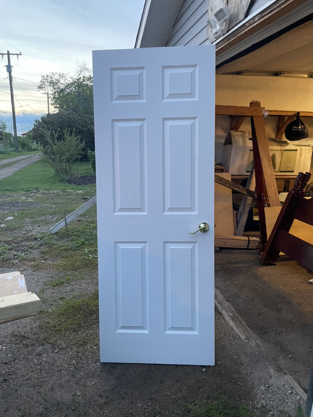White 6-Panel Interior Door