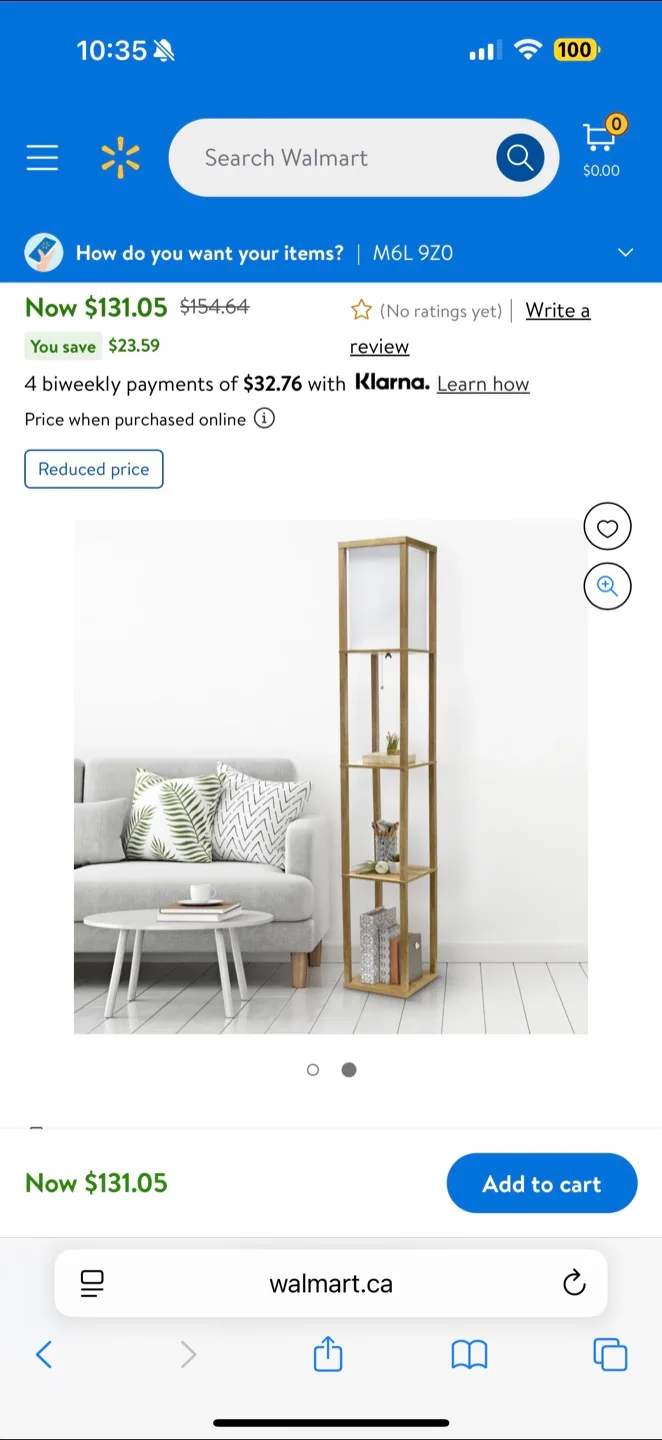 2 Tall Black Floor Lamp with Shelves image indicator(4)