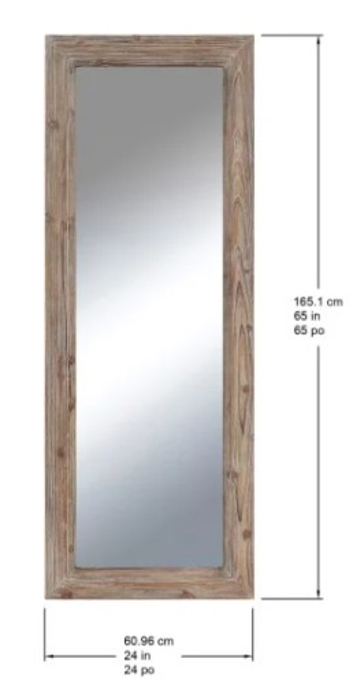 Earnest Wood Frame Floor Mirror