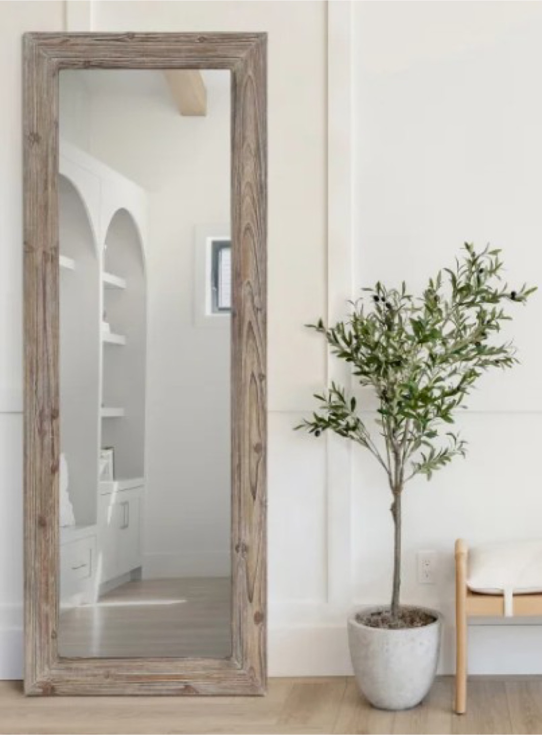 Earnest Wood Frame Floor Mirror - photo 2