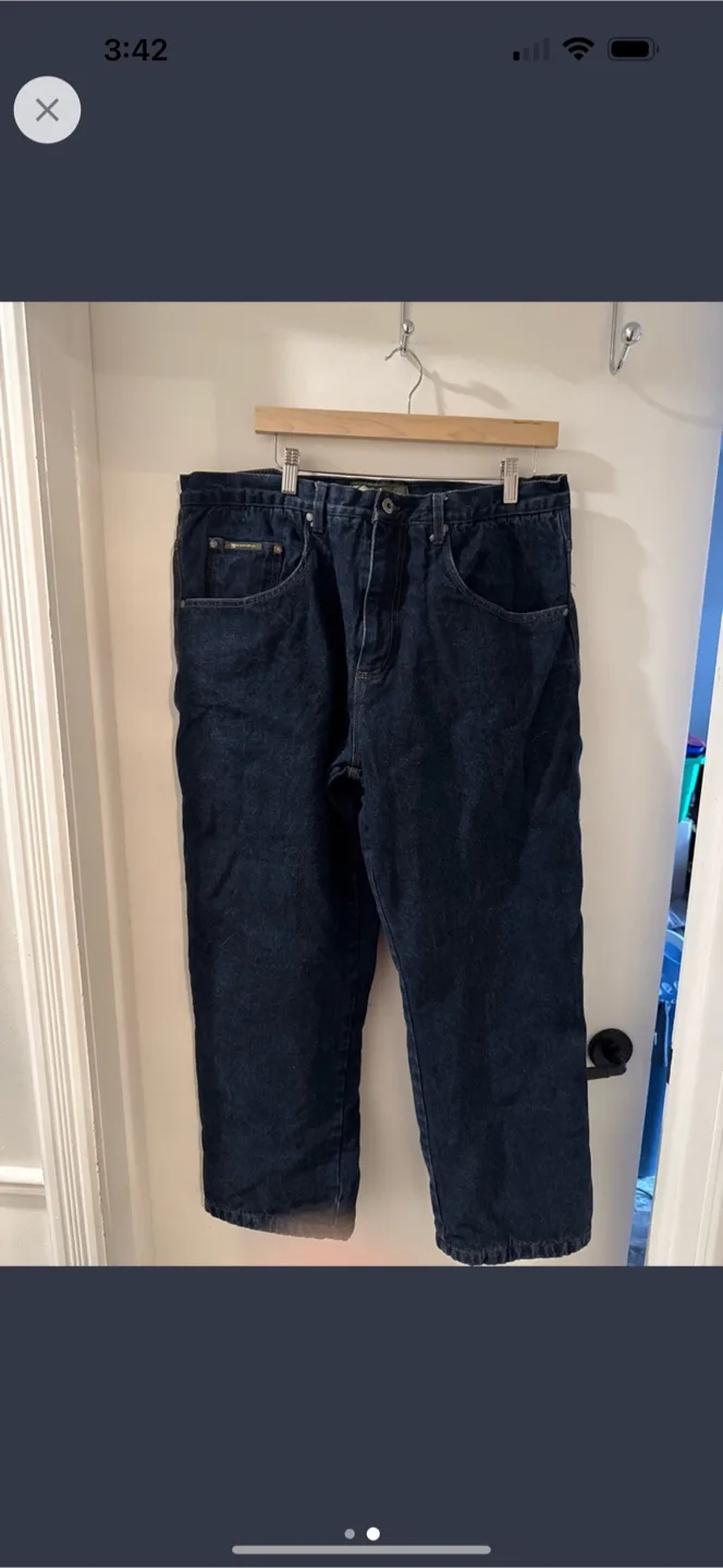 Men's Dark Wash Denim Jeans image indicator(2)