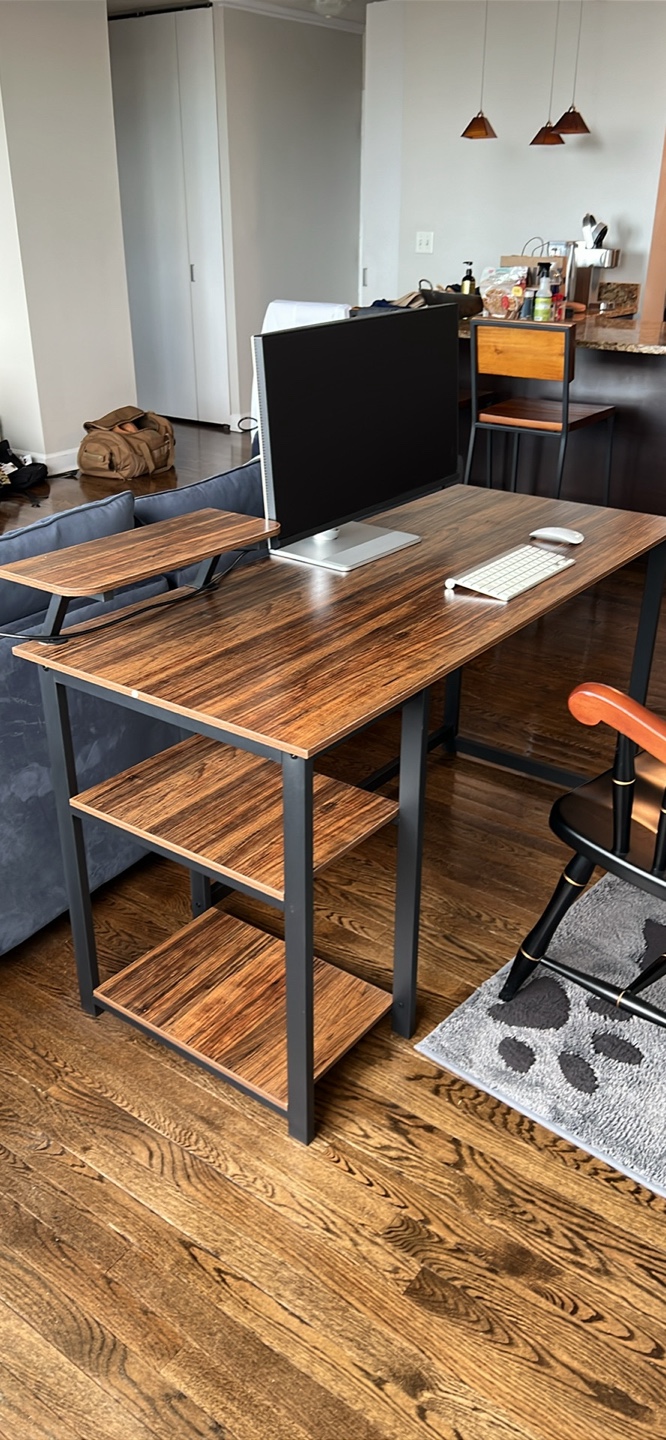 GreenForest 55 inch Computer Desk Walnut - photo 2