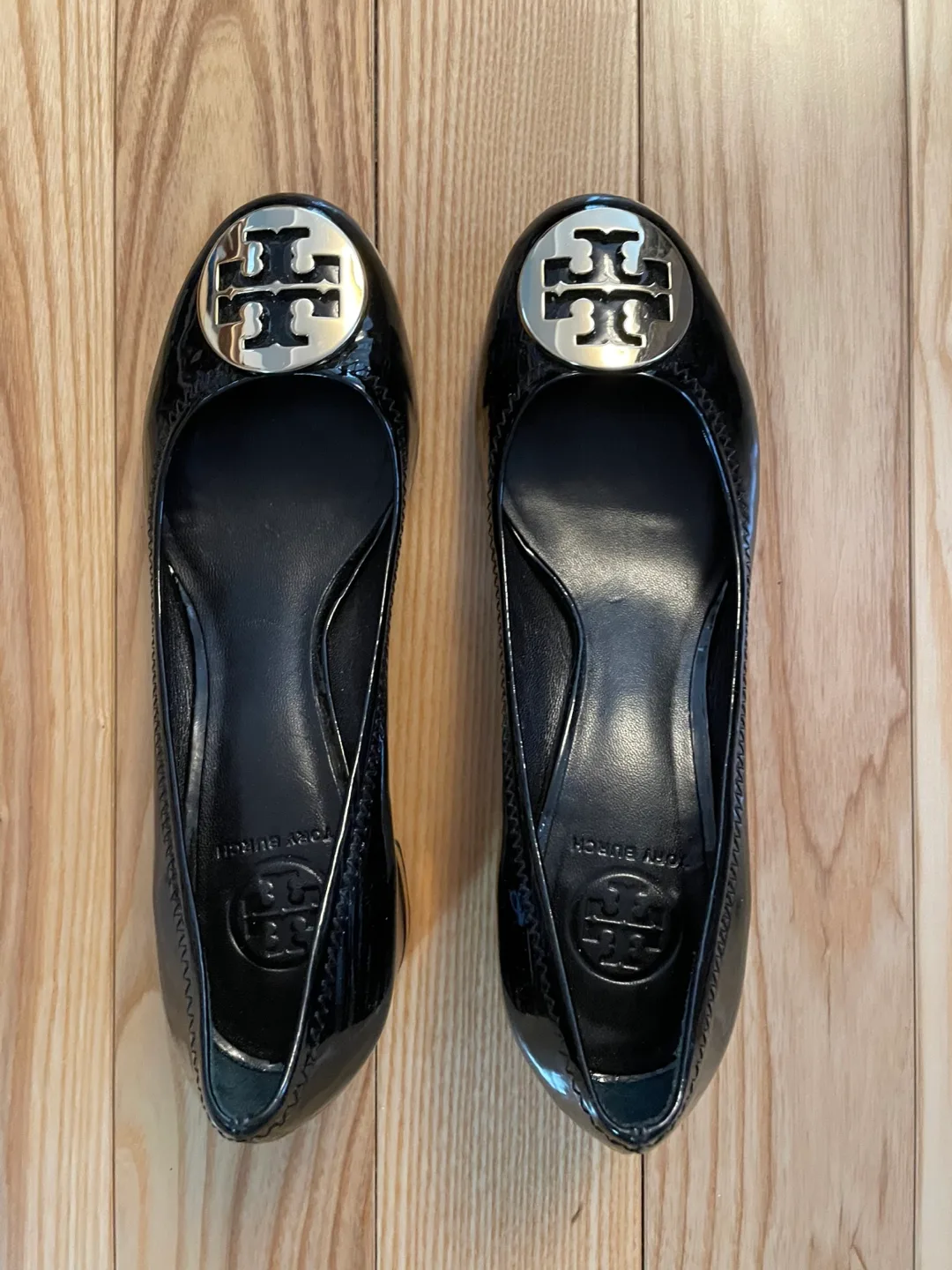 Tory Burch Black Patent Leather Heels thumbnail